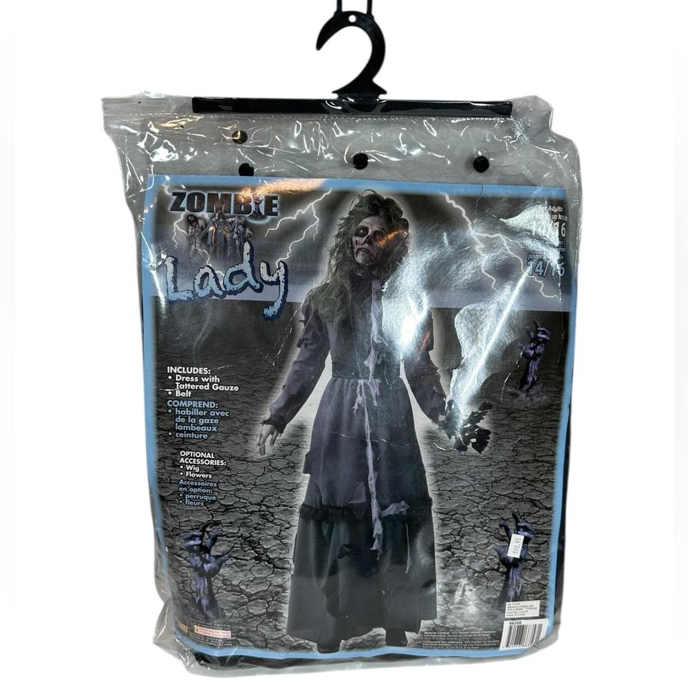 ZOMBIE LADIE Halloween Costume Women's Size 14/16 *Dress Only in package
